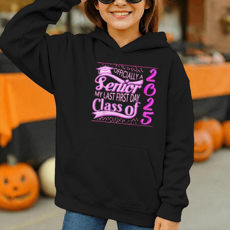 My Last First Day Senior Back To School 2025 Class Of 2025 Graphic Youth Hoodie My Last First Day Senior Back To School 2025 Class Of 2025 Graphic Youth Hoodie