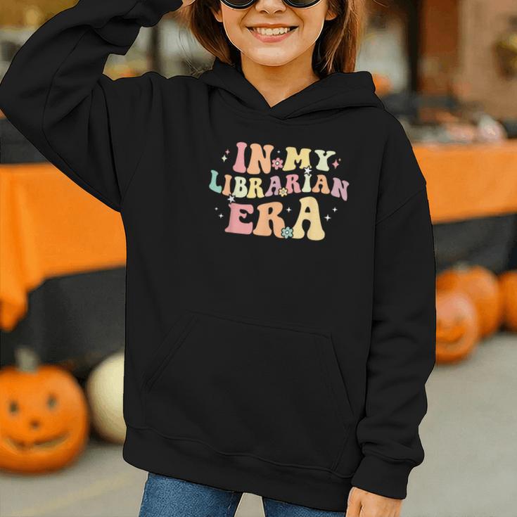 In My Librarian Era Retro Back To School Bookworm Book Lover Graphic Youth Hoodie In My Librarian Era Retro Back To School Bookworm Book Lover Graphic Youth Hoodie