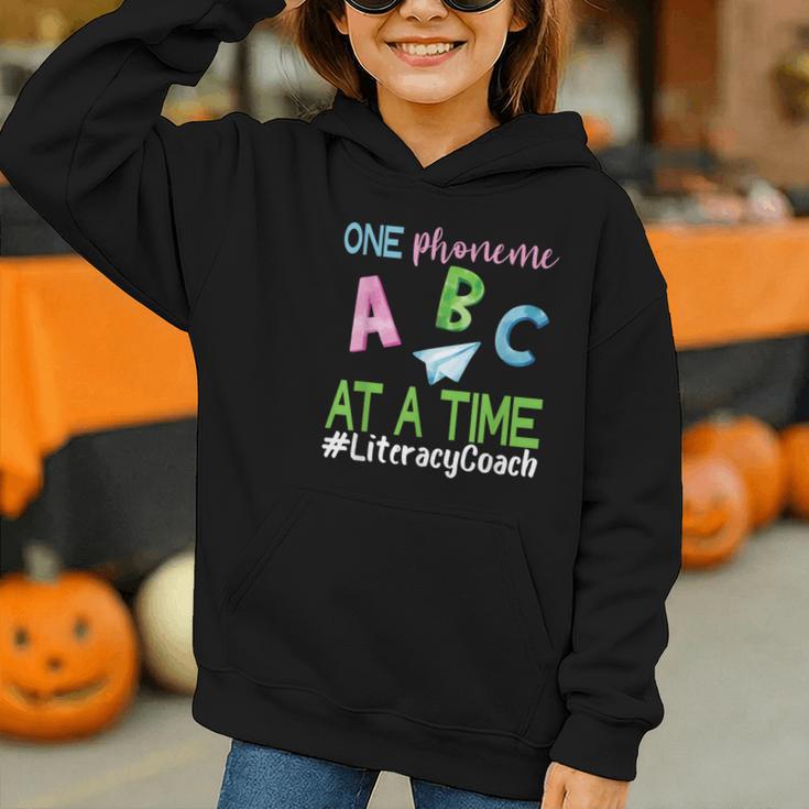Literacy Coach Phoneme ABC Appreciation Back To School Graphic Youth Hoodie Literacy Coach Phoneme ABC Appreciation Back To School Graphic Youth Hoodie