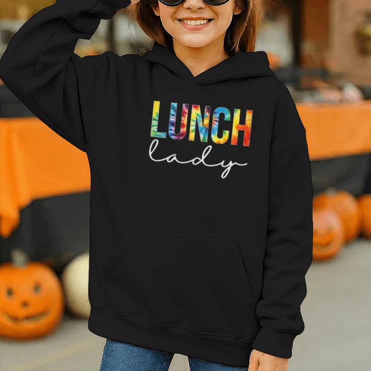 Lunch Lady For Work Tie Dye Back To School Appreciation Day Graphic Youth Hoodie Lunch Lady For Work Tie Dye Back To School Appreciation Day Graphic Youth Hoodie