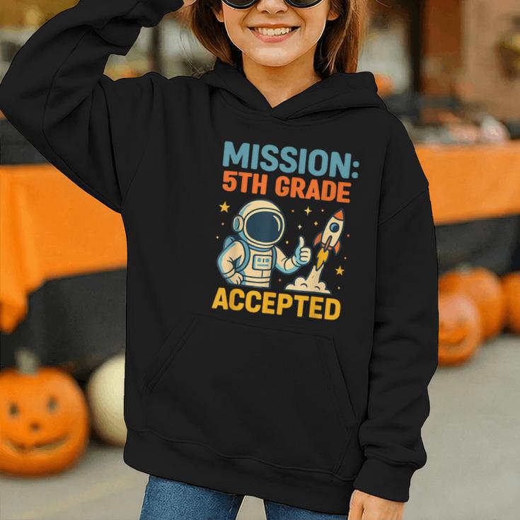 Mission Fifth 5th Grade Accepted Back To School Vintage Graphic Youth Hoodie Mission Fifth 5th Grade Accepted Back To School Vintage Graphic Youth Hoodie