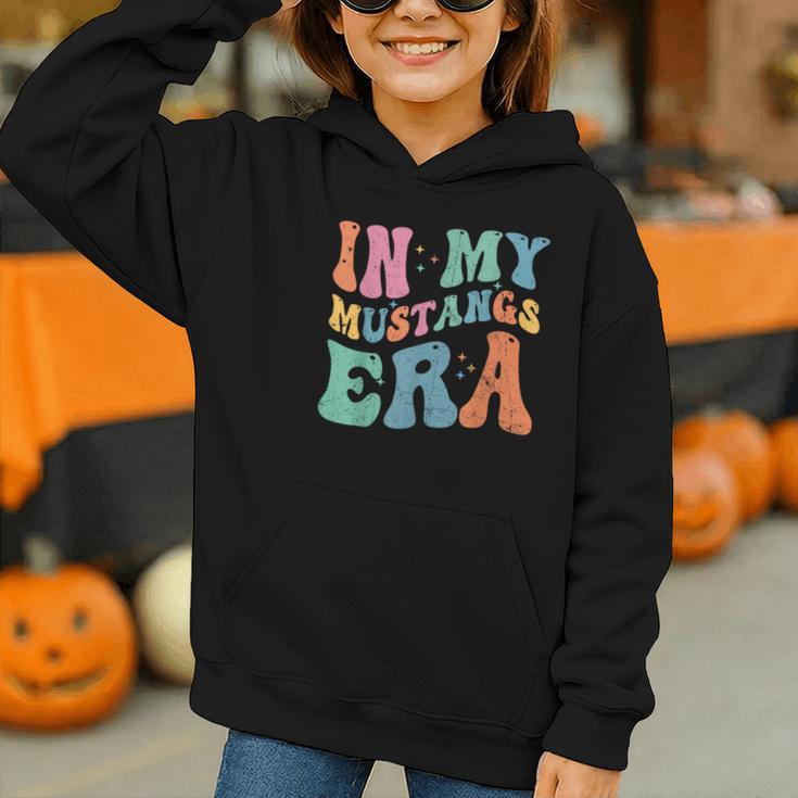 In My Mustangs Era Back To School Spirit Game Retro Groovy Graphic Youth Hoodie In My Mustangs Era Back To School Spirit Game Retro Groovy Graphic Youth Hoodie