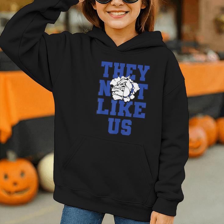 Not Like Bulldog Back To School Spirit B Graphic Youth Hoodie Not Like Bulldog Back To School Spirit B Graphic Youth Hoodie