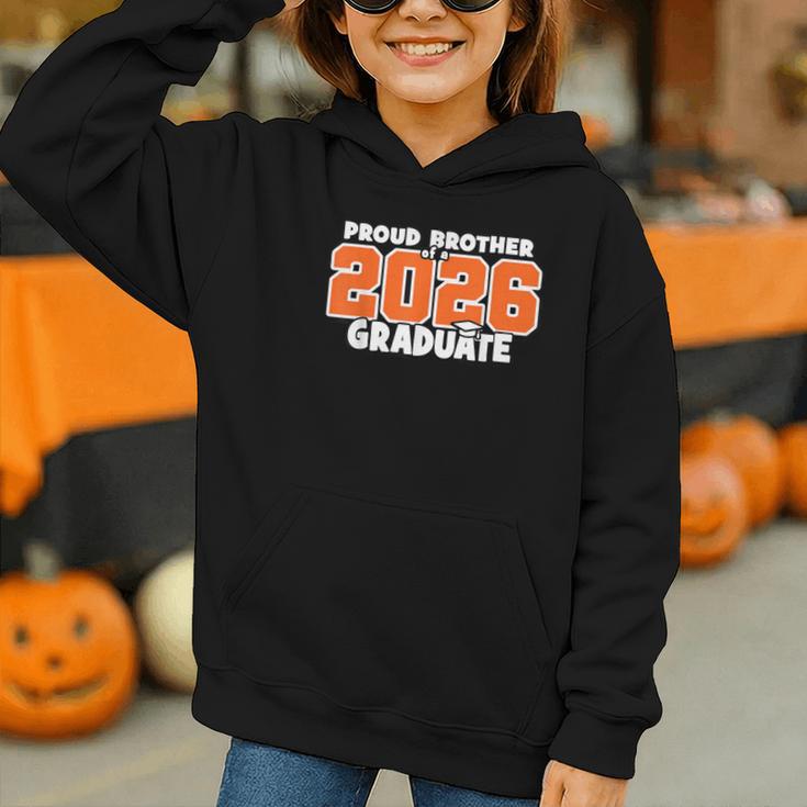Proud Brother Of 2026 Graduate Matching Back To School O Graphic Youth Hoodie Proud Brother Of 2026 Graduate Matching Back To School O Graphic Youth Hoodie