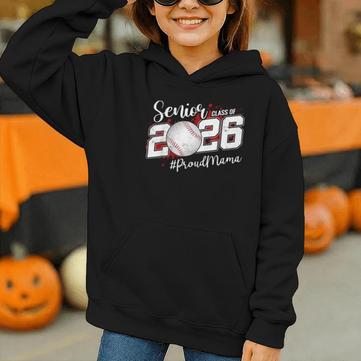 Proud Mama Of A 2026 Senior Baseball Graduation Mom Graphic Youth Hoodie Proud Mama Of A 2026 Senior Baseball Graduation Mom Graphic Youth Hoodie