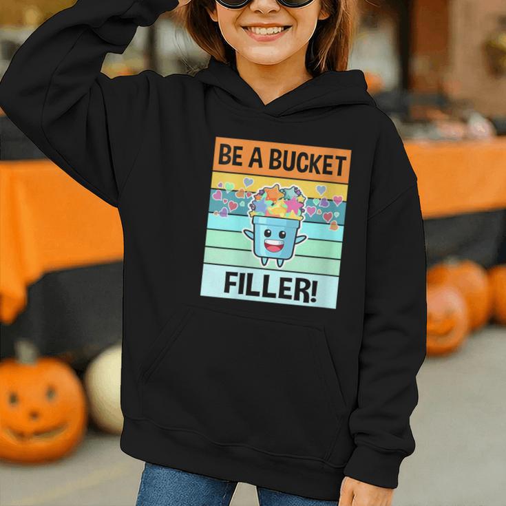 Retro Be A Bucket Filler Shirt Back To School Shirt Graphic Youth Hoodie