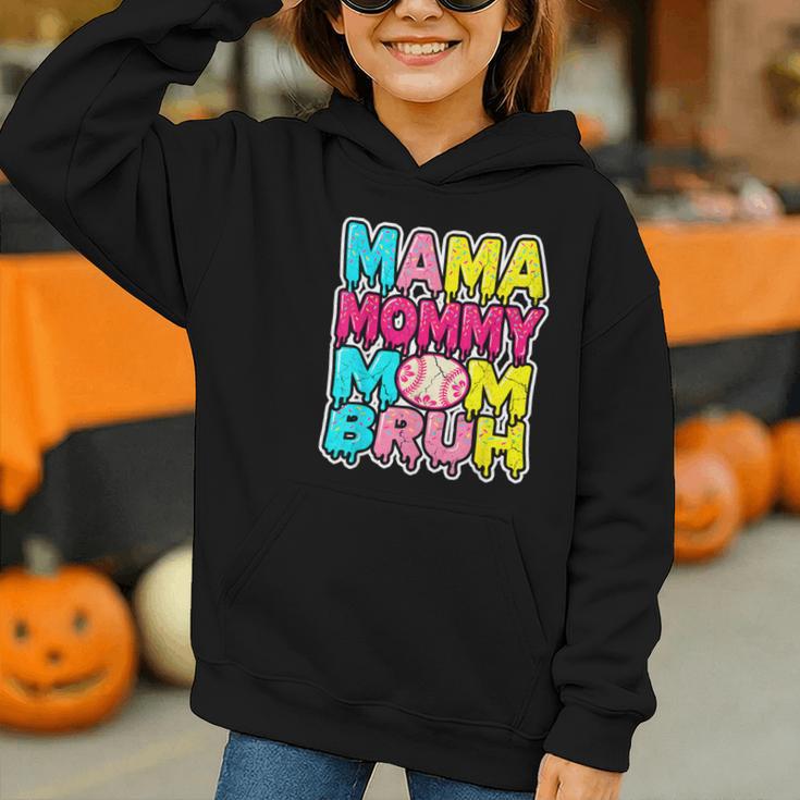 Retro Mama Mommy Mom Bruh Baseball Women Girls Graphic Youth Hoodie Retro Mama Mommy Mom Bruh Baseball Women Girls Graphic Youth Hoodie