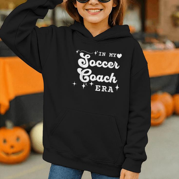 Retro In My Soccer Coach Era Back To School Graphic Youth Hoodie