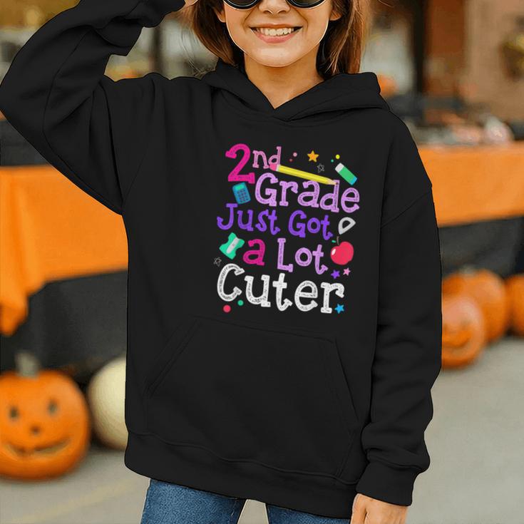 Second Grade Just Got Cuter Cute 2nd Grade Back To School Graphic Youth Hoodie Second Grade Just Got Cuter Cute 2nd Grade Back To School Graphic Youth Hoodie