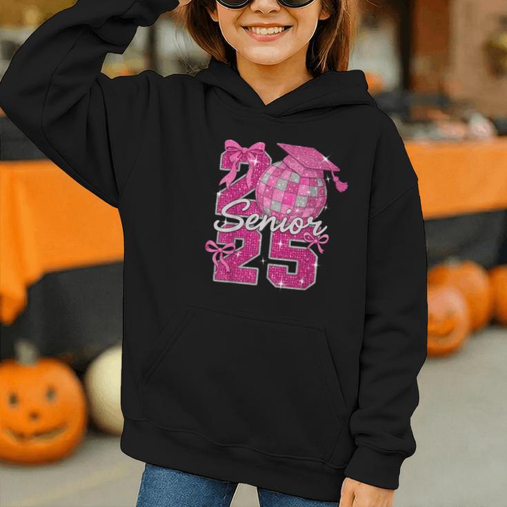 Senior 2025 Class Of 2025 Bows Back To School 2025 Graphic Youth Hoodie