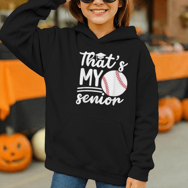 My Senior Baseball Senior Mom 2026 Baseball Senior Mama Graphic Youth Hoodie