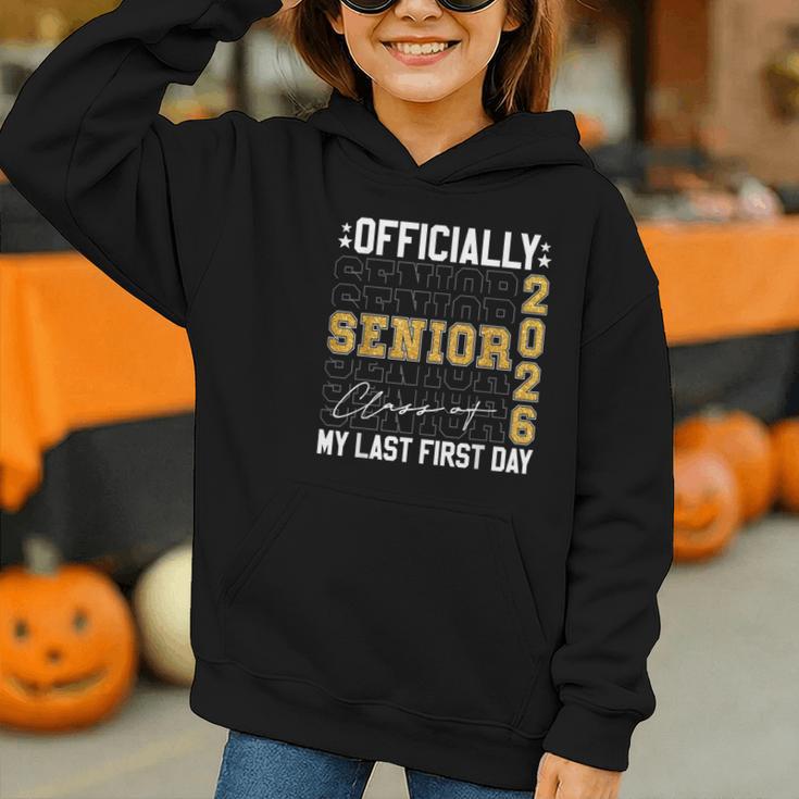 Senior Class Of 2026 Back To School Last First Day Of School Graphic Youth Hoodie