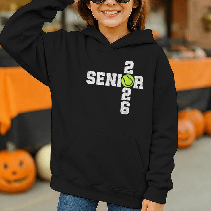 Senior Class Of 2026 Tennis Seniors Back To School 2026 Graphic Youth Hoodie