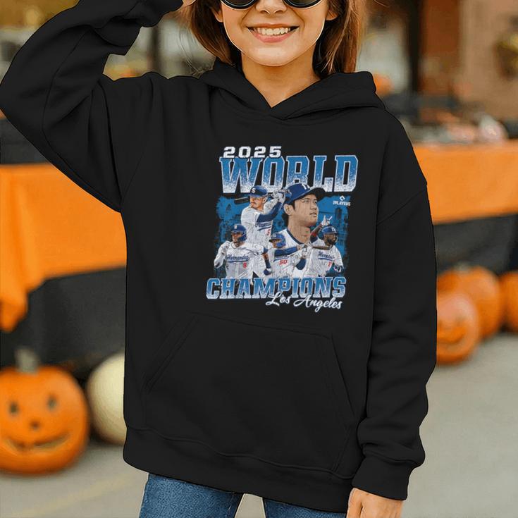 Shohei Ohtani 2025 Los Angeles Baseball Champions MLBPA Graphic Youth Hoodie