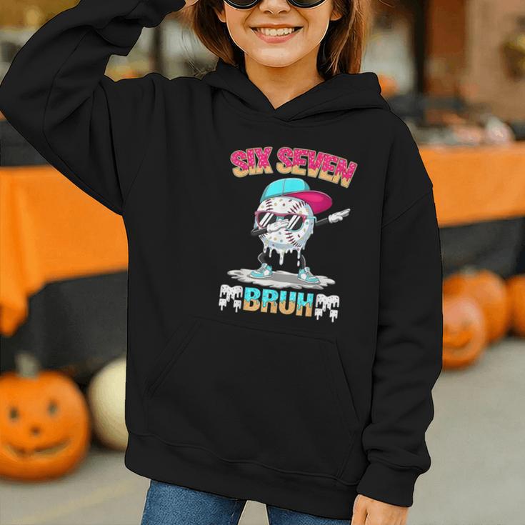Six Seven 67 Meme Ice Cream Drip Baseball Dabbing Boy Kids Graphic Youth Hoodie Six Seven 67 Meme Ice Cream Drip Baseball Dabbing Boy Kids Graphic Youth Hoodie