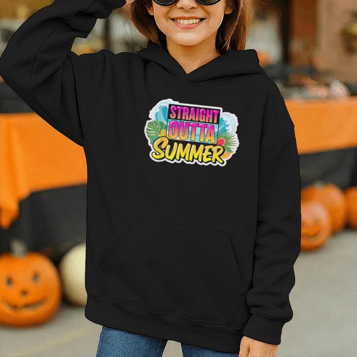 Straight Outta Summer Back To School First Day Fall Autumn Graphic Youth Hoodie Straight Outta Summer Back To School First Day Fall Autumn Graphic Youth Hoodie