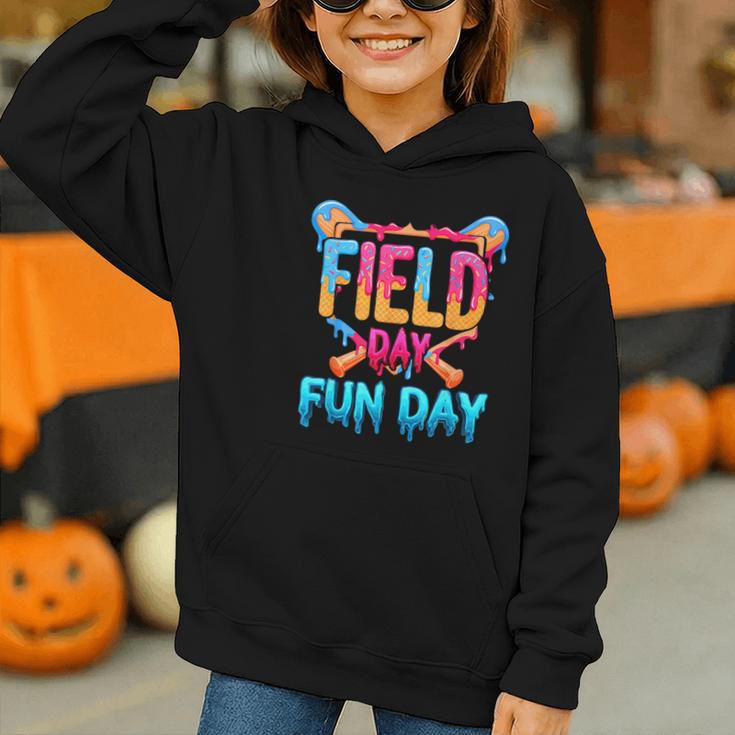 Teacher Kids Field Day 2026 Baseball Field Day Fun Day Graphic Youth Hoodie Teacher Kids Field Day 2026 Baseball Field Day Fun Day Graphic Youth Hoodie
