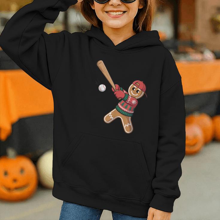 Ugly Christmas Sweater Gingerbread Baseball Toddler Kids Graphic Youth Hoodie Ugly Christmas Sweater Gingerbread Baseball Toddler Kids Graphic Youth Hoodie