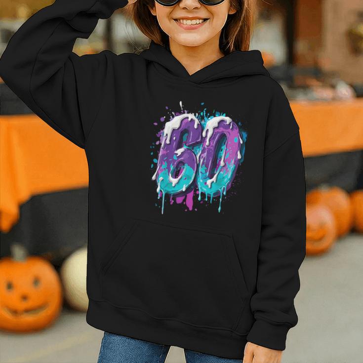 Vintage Baseball 60 Number Graphic Youth Hoodie Vintage Baseball 60 Number Graphic Youth Hoodie