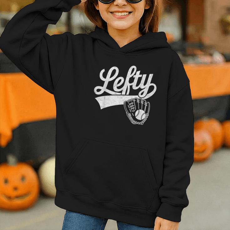 Vintage Baseball Tee Lefty Left Handed Baseball Player Graphic Youth Hoodie Vintage Baseball Tee Lefty Left Handed Baseball Player Graphic Youth Hoodie