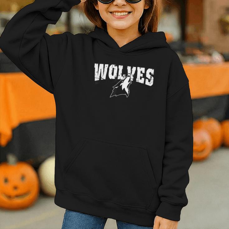 Wolves Back To School Spirit Graphic Youth Hoodie Wolves Back To School Spirit Graphic Youth Hoodie