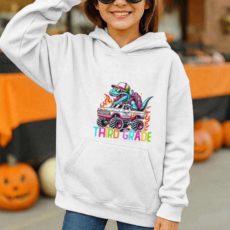3rd Grade Back To School Kids Ready To Crush Third Grade Premium Tri-Blend Graphic Youth Hoodie