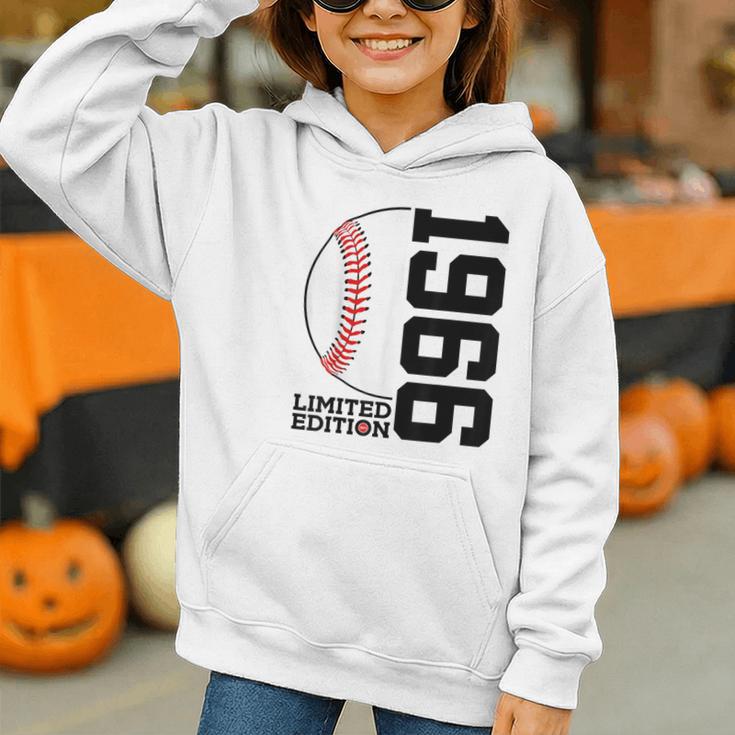 60th Birthday Baseball Limited Edition 1966 Graphic Youth Hoodie 60th Birthday Baseball Limited Edition 1966 Graphic Youth Hoodie