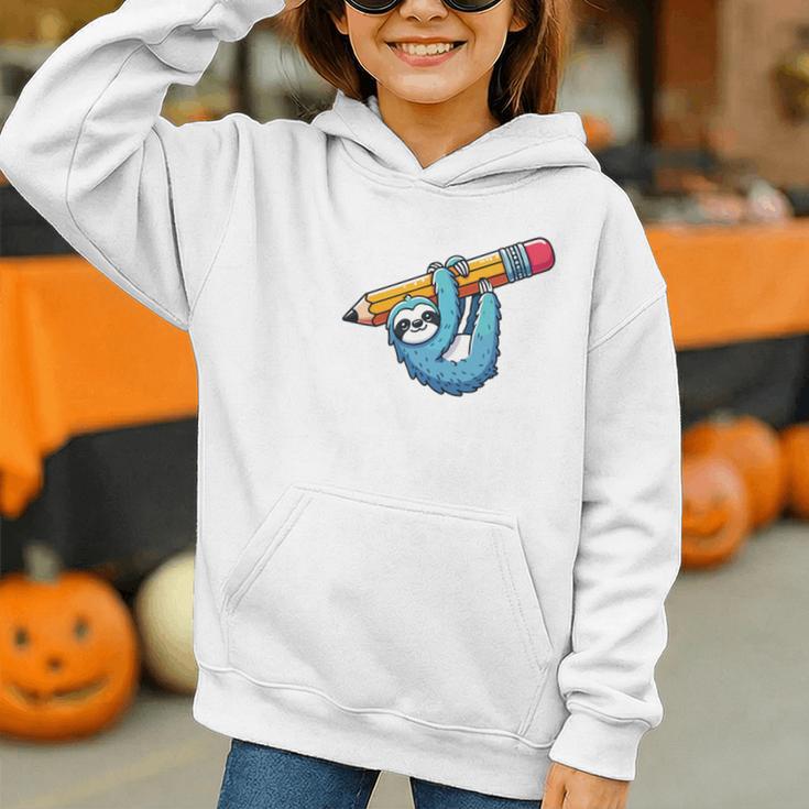 Back To School Seventh Grade Sloth Hanging Out In 7th Grade Performance Graphic Youth Hoodie
