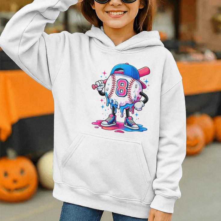 Baseball Drip 8th 8 Year Old Birthday Boys Pitcher Player Graphic Youth Hoodie Baseball Drip 8th 8 Year Old Birthday Boys Pitcher Player Graphic Youth Hoodie