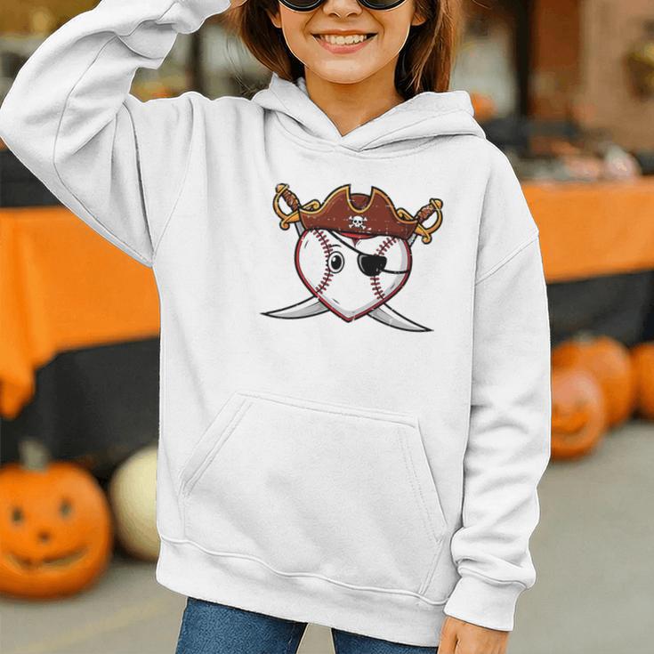 Baseball Heart Pirate Hat Crossed Swords Men Boys Kids Youth Premium Tri-Blend Graphic Youth Hoodie Baseball Heart Pirate Hat Crossed Swords Men Boys Kids Youth Premium Tri-Blend Graphic Youth Hoodie