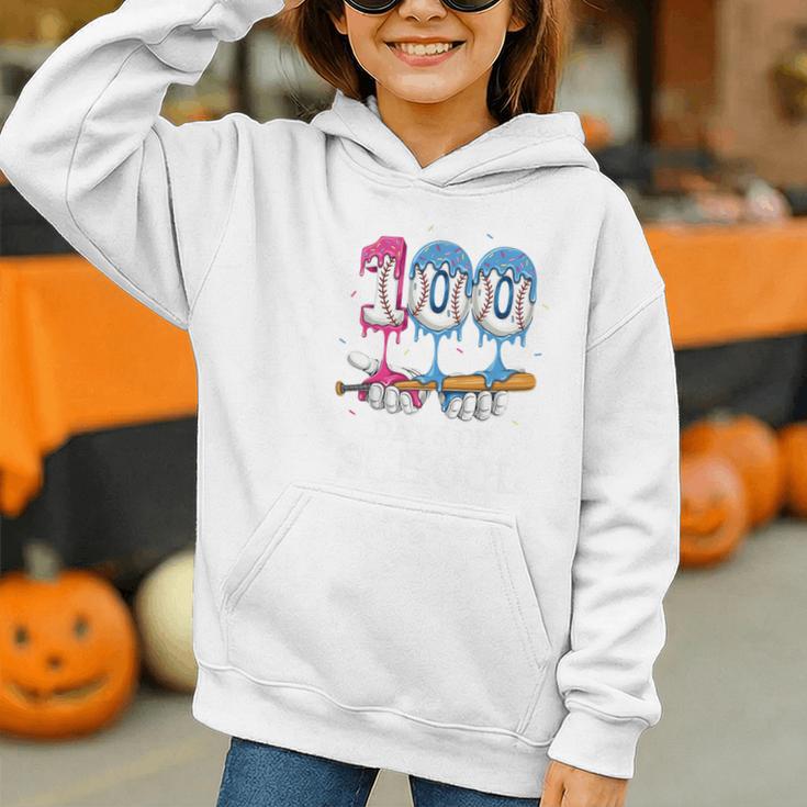 Baseball Player 100 Days Of School Sports Ice Cream Drip Premium Tri-Blend Graphic Youth Hoodie Baseball Player 100 Days Of School Sports Ice Cream Drip Premium Tri-Blend Graphic Youth Hoodie
