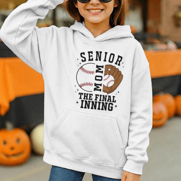 Baseball Senior Mom 2026 The Final Inning Graphic Youth Hoodie