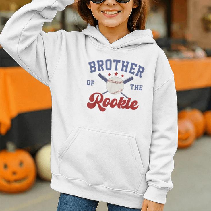 Brother Of Rookie 1st Birthday Baseball Boy Family Matching Graphic Youth Hoodie Brother Of Rookie 1st Birthday Baseball Boy Family Matching Graphic Youth Hoodie