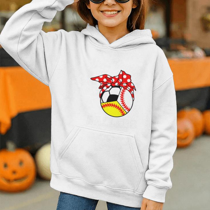Busy Raising Ballers Baseball Softball Soccer Mom Premium Tri-Blend Graphic Youth Hoodie Busy Raising Ballers Baseball Softball Soccer Mom Premium Tri-Blend Graphic Youth Hoodie
