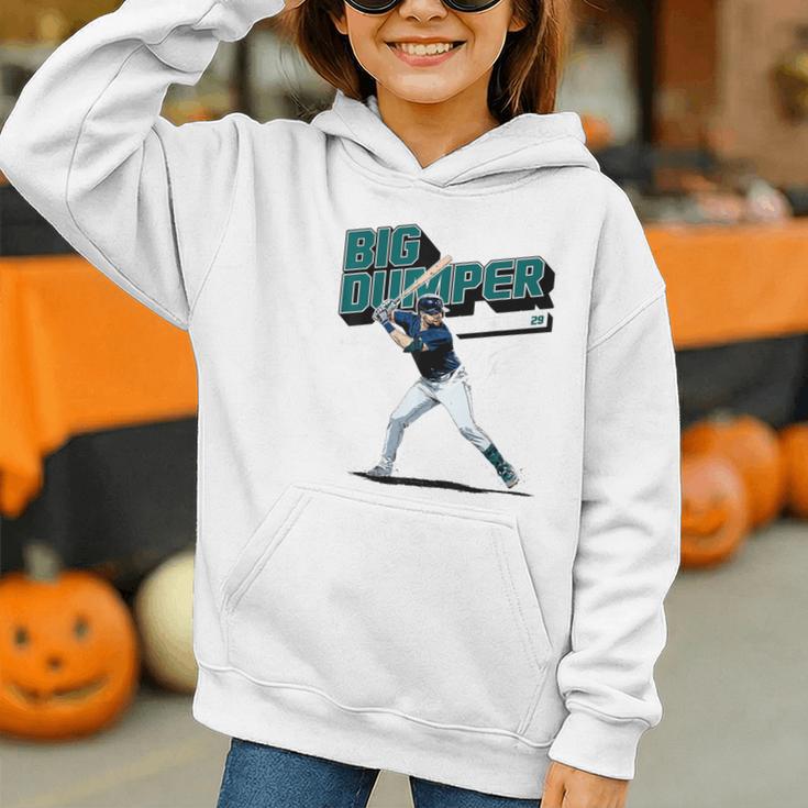 Cal Raleigh Seattle MLB Baseball Players MLBCRA205M Graphic Youth Hoodie