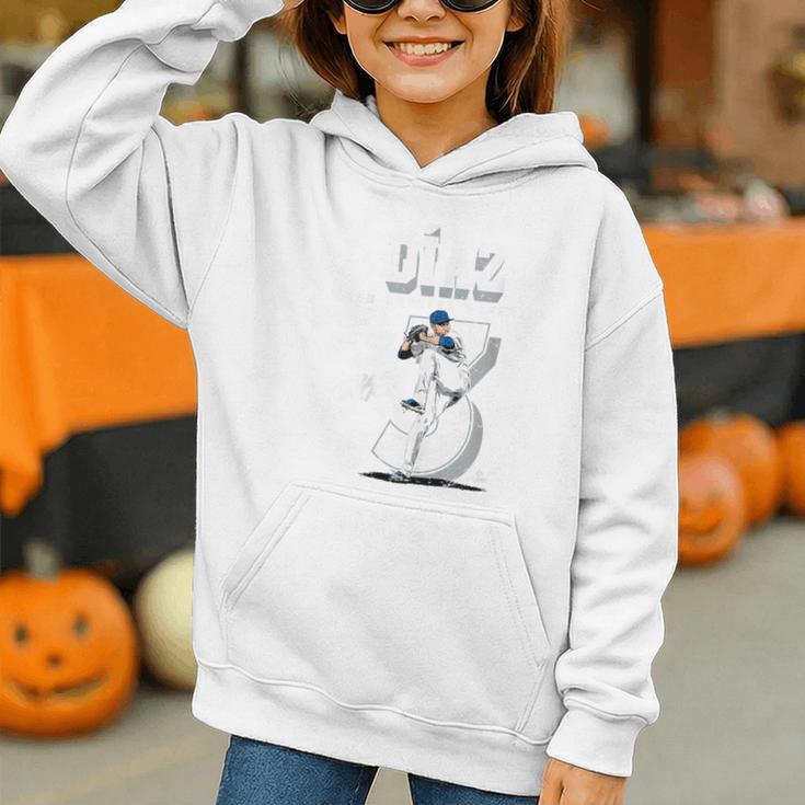Edwin Diaz Los Angeles D Baseball Players MLBEDD201M Graphic Youth Hoodie Edwin Diaz Los Angeles D Baseball Players MLBEDD201M Graphic Youth Hoodie