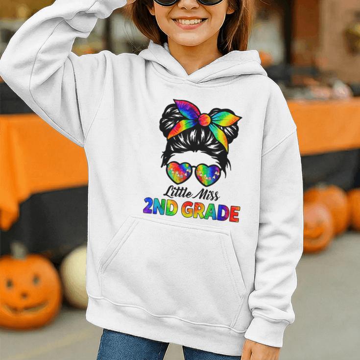 Girls Second Grade Back To School Cute Little Miss 2nd Grade Graphic Youth Hoodie Girls Second Grade Back To School Cute Little Miss 2nd Grade Graphic Youth Hoodie