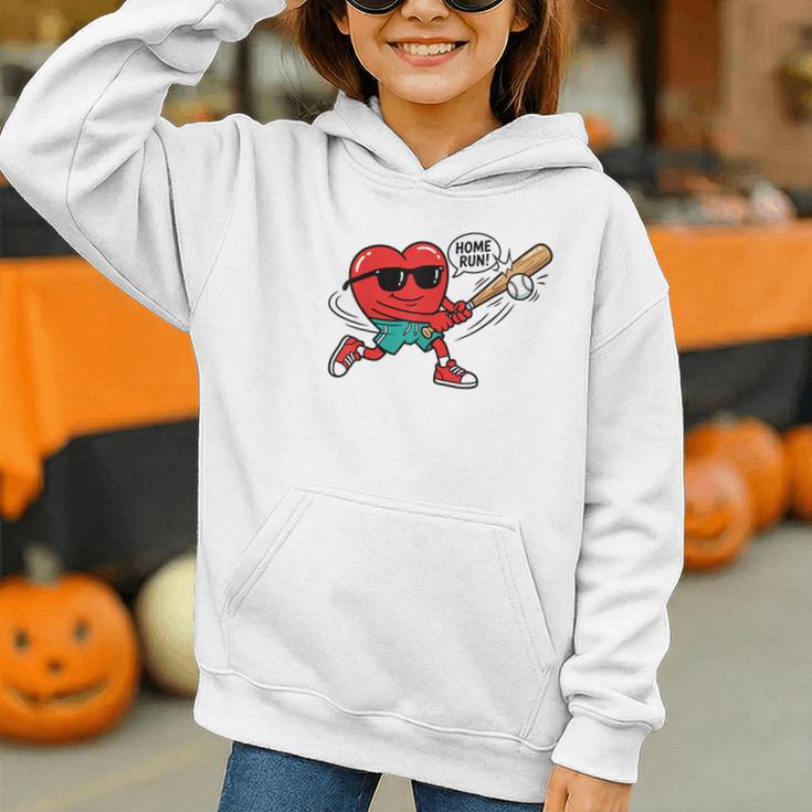 Heart Valentines Day Baseball Men Boys Kids Teens Graphic Youth Hoodie Heart Valentines Day Baseball Men Boys Kids Teens Graphic Youth Hoodie