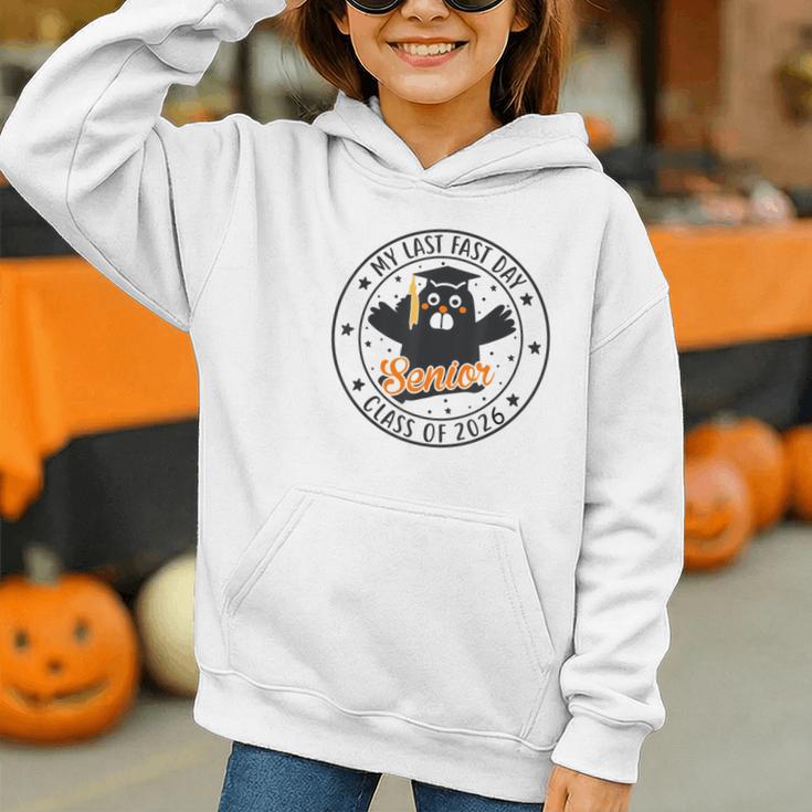 My Last First Day Senior 2026 Cat Back To School Cool Class Graphic Youth Hoodie My Last First Day Senior 2026 Cat Back To School Cool Class Graphic Youth Hoodie