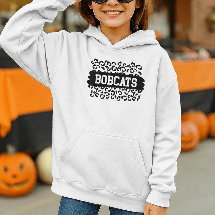 Leopard Bobcats School Spirit Fan Team Back To School Graphic Youth Hoodie