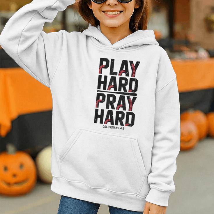 Play Hard Pray Hard Youth Boy Christian Baseball Jesus Graphic Youth Hoodie Play Hard Pray Hard Youth Boy Christian Baseball Jesus Graphic Youth Hoodie