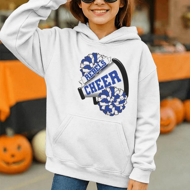 Rebels Cheer Back To School Cheerleading Spirit B Premium Tri-Blend Graphic Youth Hoodie