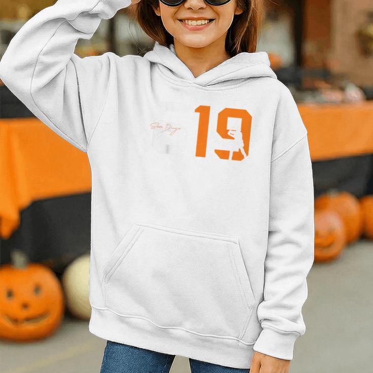Retro San Diego 619 Vintage 90's Baseball Sports Style Lover Graphic Youth Hoodie
