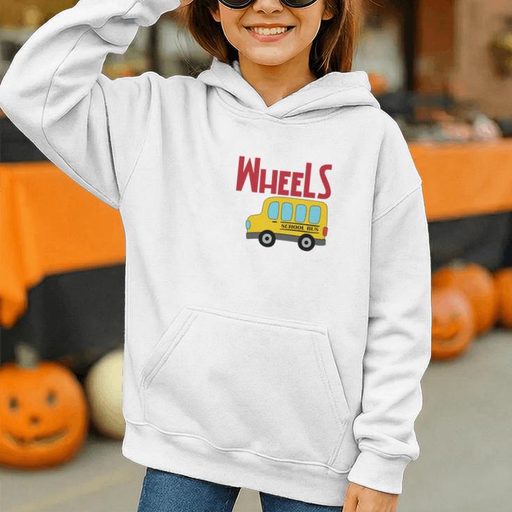 Wheels On The Bus Kids Back To School Graphic Youth Hoodie Wheels On The Bus Kids Back To School Graphic Youth Hoodie