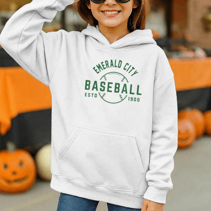 Wizard Of Oz Emerald City Baseball Costume Halloween Graphic Youth Hoodie