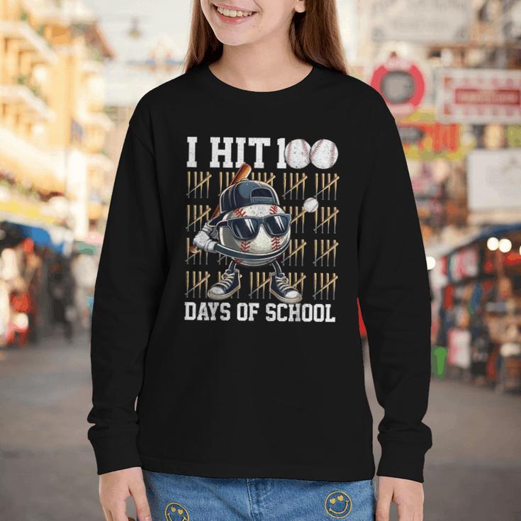 100 Days Of School Boys Kids 100th Day Balls Baseball Kids Youth Long Sleeve Tee 100 Days Of School Boys Kids 100th Day Balls Baseball Kids Youth Long Sleeve Tee