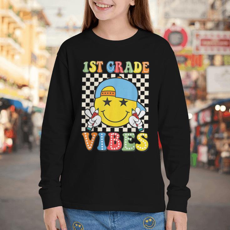 1st Grade Vibes Kids Back To School Class First Grade Boys Youth Long Sleeve Tee 1st Grade Vibes Kids Back To School Class First Grade Boys Youth Long Sleeve Tee