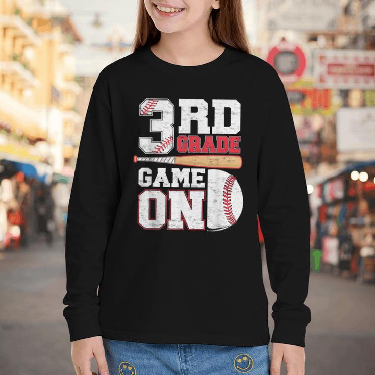 3rd Grade Game On Back To School Baseball Boy Third Grade Youth Long Sleeve Tee 3rd Grade Game On Back To School Baseball Boy Third Grade Youth Long Sleeve Tee