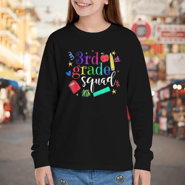 3rd Grade Squad Back To School Team Third Grade Youth Long Sleeve Tee 3rd Grade Squad Back To School Team Third Grade Youth Long Sleeve Tee