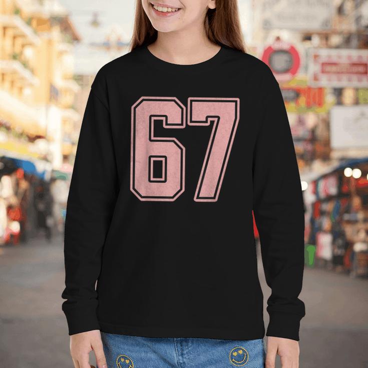 6 7 Number 67 Baseball Meme Tee For Women Youth Long Sleeve Tee 6 7 Number 67 Baseball Meme Tee For Women Youth Long Sleeve Tee